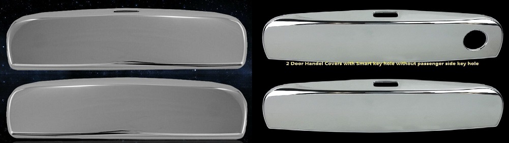 Chrome Door Handle Covers w Smart Sensors 11-up Dodge Challenger - Click Image to Close